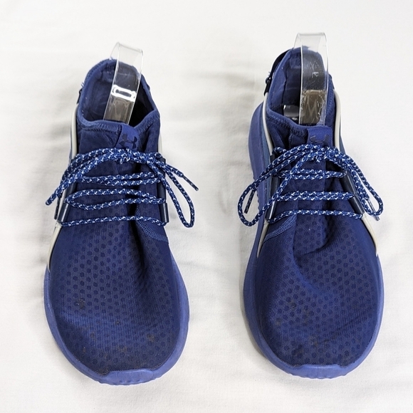 Under Armour Blue White Railfit Athletic Running Workout Shoes - Picture 2 of 7